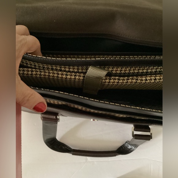 CutterBuck brown leather briefcase BRAND NEW - Picture 5 of 11